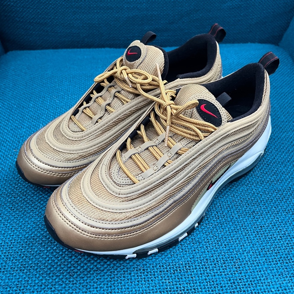 Men's Nike Air Max 97 OG Gold Sneakers Size 9.5